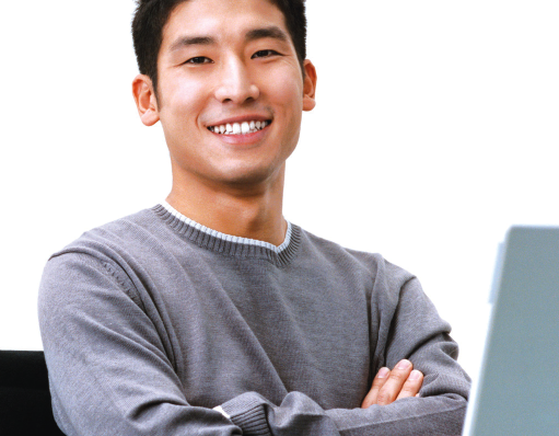 picture of young man at computer