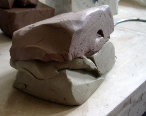 a lump of clay
