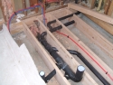 New plumbing and floor joists