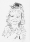 Sketch of a young girl