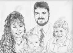 Sketchof a family