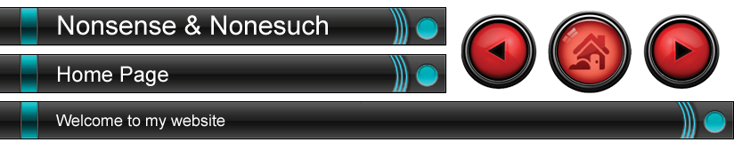 Web page top navigation bar