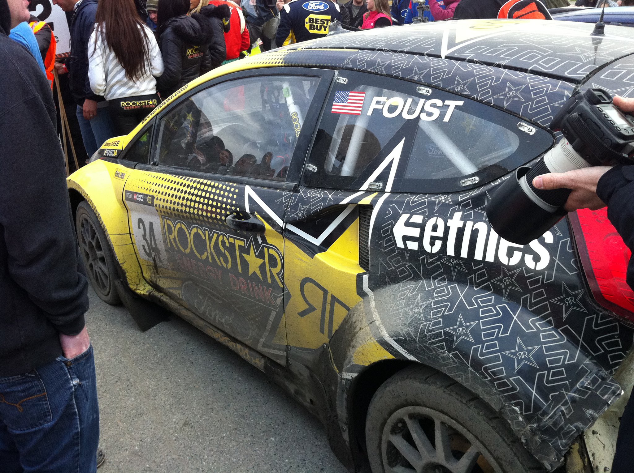 Tanner Foust Ford Fiesta Rallycross car