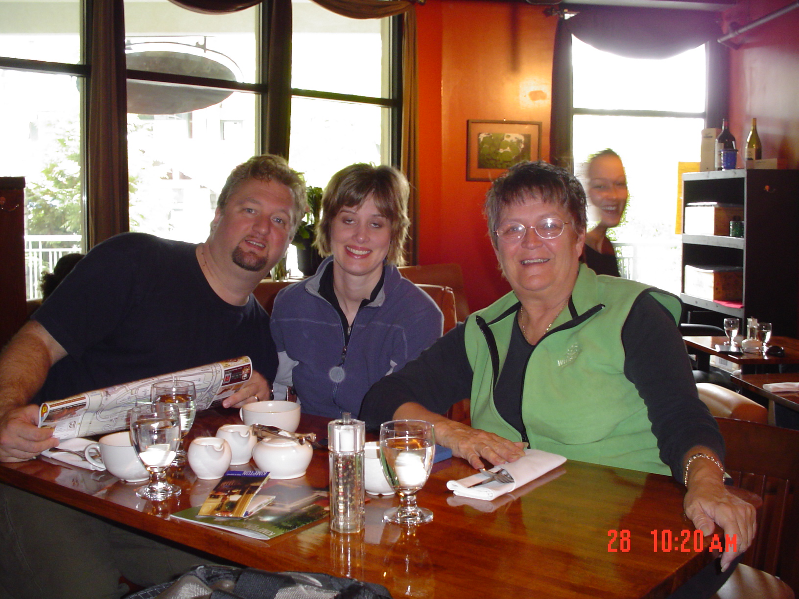 Family eating at Whistler