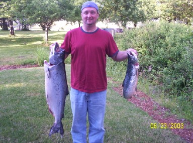 Brad with his catch
