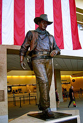 Statue of John at John Wayne Airport