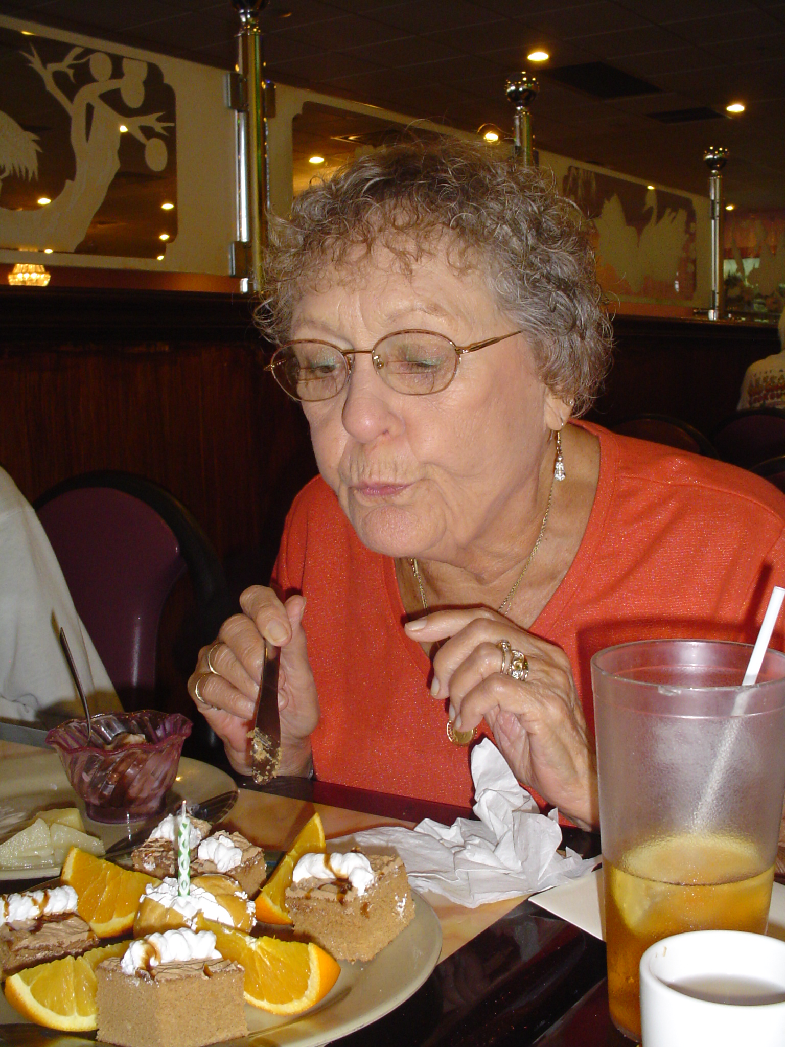 Mom celebrating a birthday