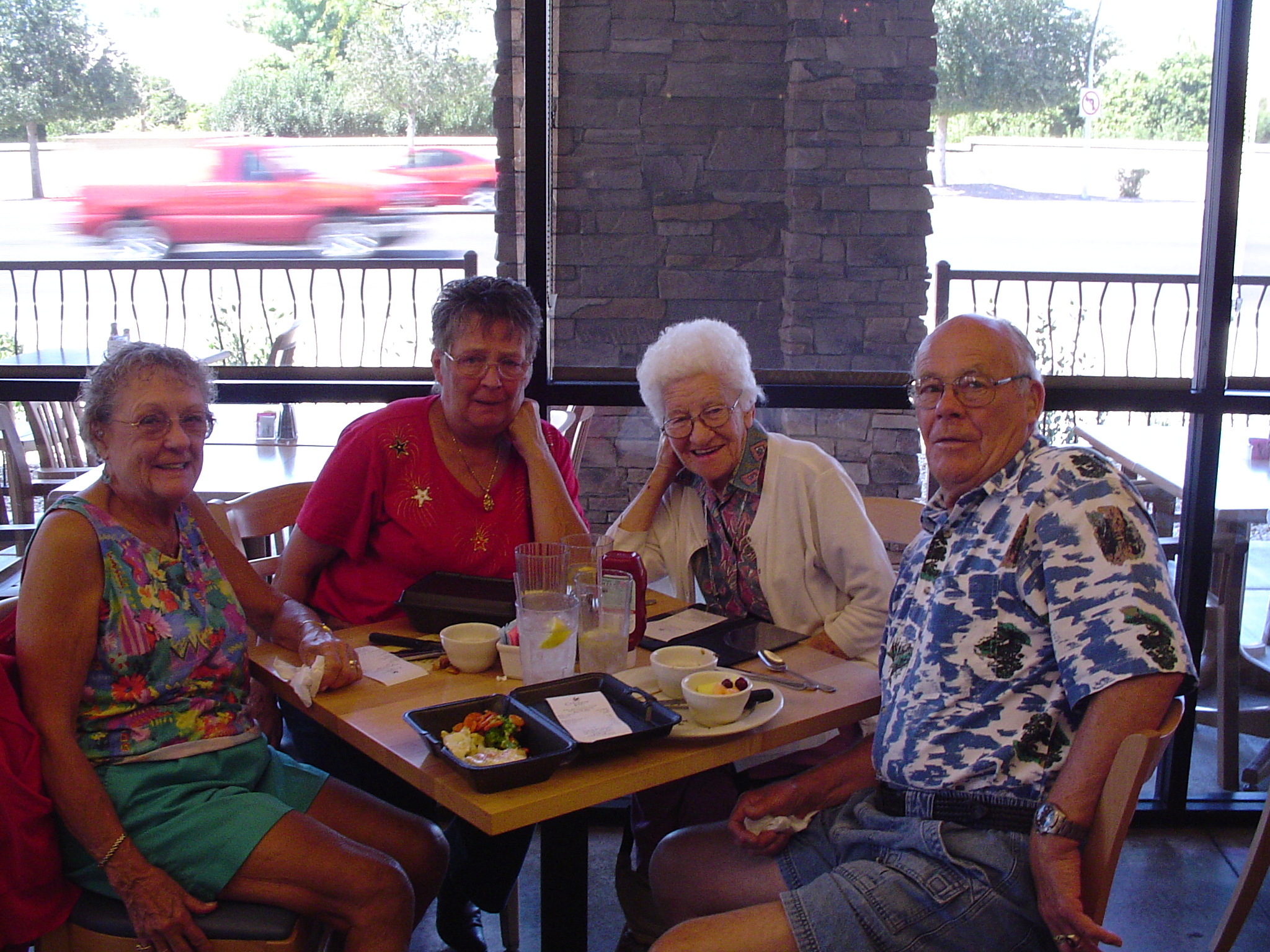 Friends eating in Mesa, AZ