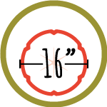 16 inch crust icon