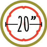 20 inch crust icon