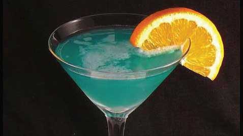 blue cocktail