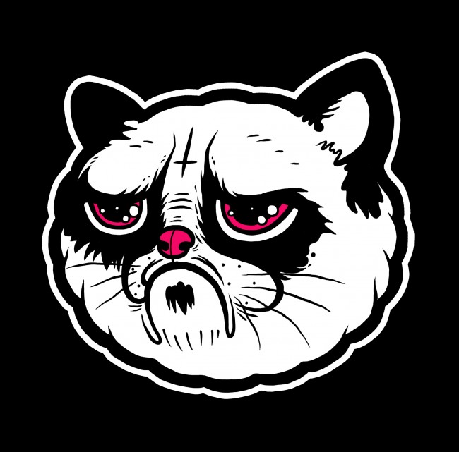 grumpy cat illustration