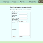 picture of guestbook assignment