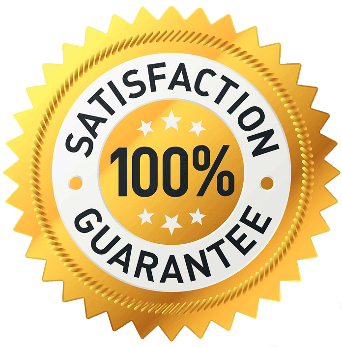 Image says, Satisfaction-Guaranteed